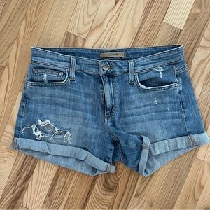 Joe’s Jeans distressed denim shorts